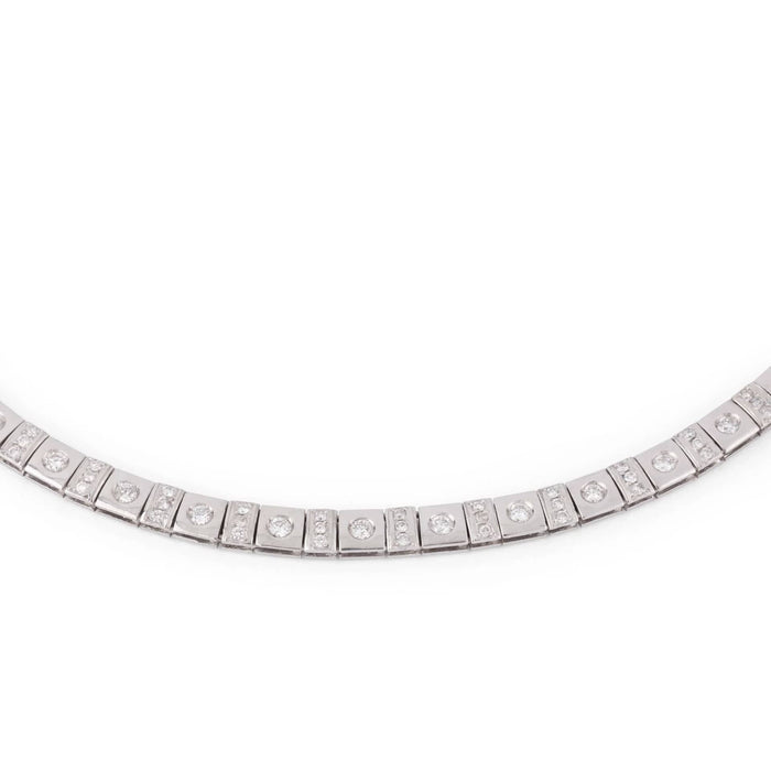 Collier Collier en or gris et diamant 58 Facettes 1