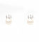 Boucles d'oreilles Orecchini in oro bianco con perle e diamanti 58 Facettes