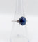 Bague 52 Bague vintage or blanc, cabochon de saphir naturel 3,65 carats, diamants 58 Facettes A05889