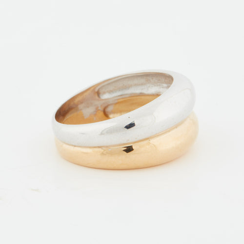 Bague 54 Bague jonc Deux ors 58 Facettes RÉF 6031/20