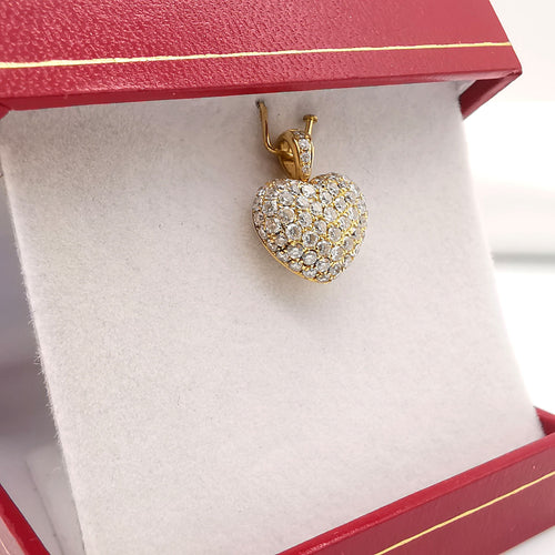 Pendentif Pendentif cœur or & diamants 58 Facettes