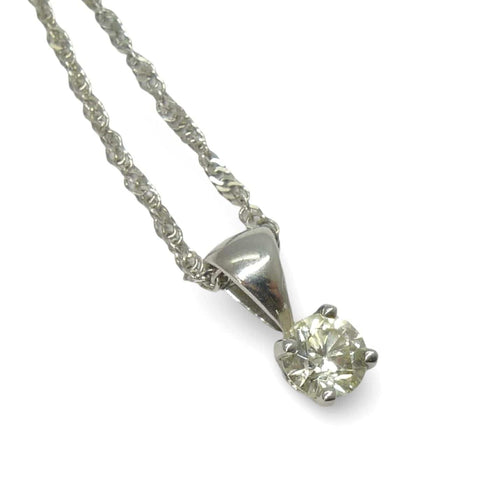 Collier Collier en or blanc et diamant 0,48 ct 58 Facettes 00054101