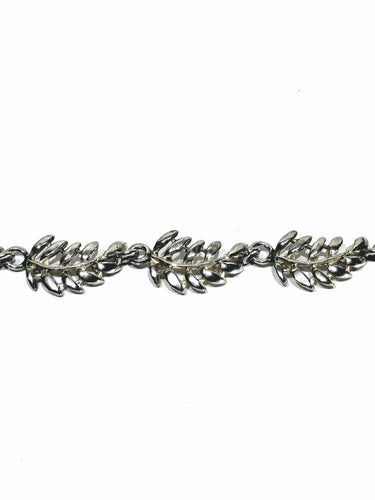 Bracelet Bracelet à motifs de feuilles en argent massif 58 Facettes