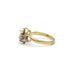 Bague 55 Bague or jaune et blanc diamants perle 58 Facettes 240043SP