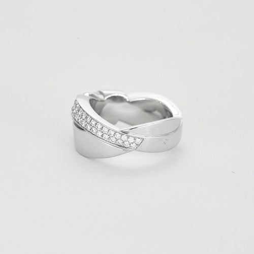 Bague 49 CHAUMET - Bague Liens Séduction en or blanc et diamants 58 Facettes