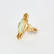 Bague 54 Bague marquise opale et or jaune 58 Facettes