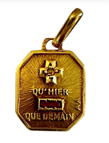 Pendentif Médaille religieuse or jaune 58 Facettes