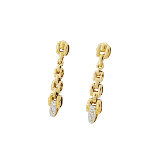 Boucles d'oreilles Boucles d'oreilles or jaune et diamants 58 Facettes 32180