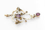 Pendentif Broche pendentif Art Nouveau améthystes et perles, Angleterre, vers 1900. 58 Facettes 10752