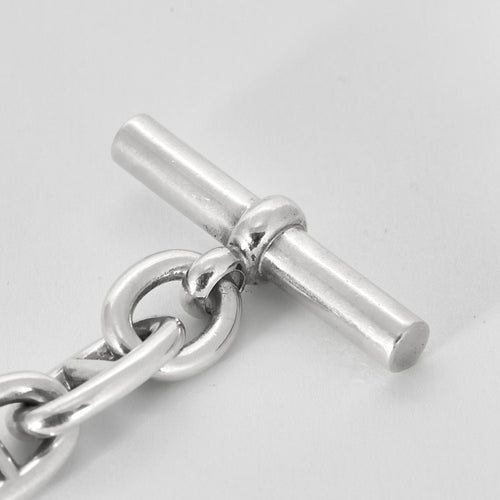 Bracelet HERMES - Bracelet "Chaîne d'Ancre" Grand Modèle en argent 58 Facettes B250495