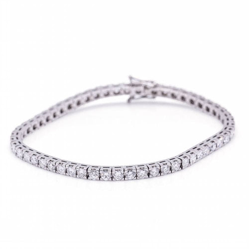 Bracelet Bracelet Rivière en or blanc et diamants 58 Facettes D364212LF