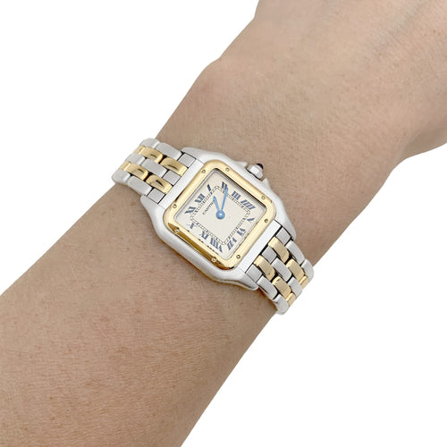 Montre Montre Cartier, "Panthère", or jaune, acier. 58 Facettes 34931