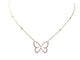 Collier collier MESSIKA papillon pm 04145-0068 or rose 18 carats et diamants 0,58 ct 58 Facettes 268899