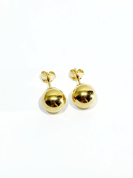 Boucles d'oreilles Boucles d'oreilles boules en or jaune 58 Facettes