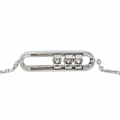 Bracelet Bracelet Messika Baby Move Or blanc Diamant 58 Facettes 4195562RV