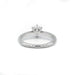 Bague 49 Solitaire or blanc et diamant 58 Facettes 220148R