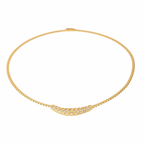 Collier Collier Or jaune Diamant 58 Facettes 4196954CN