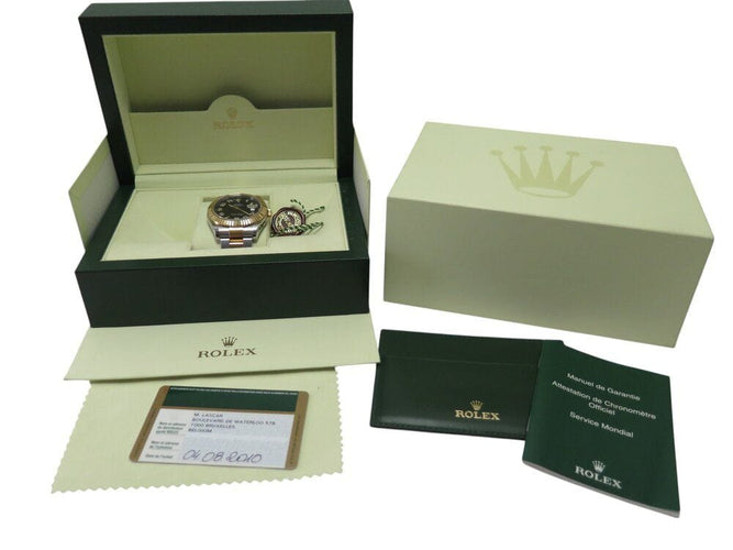 Montre montre ROLEX datejust ii wimbledon 116333 or 18k acier 41mm automatique 58 Facettes 268704