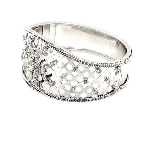 Bracelet Bracelet jonc en or blanc 58 Facettes 7094/15