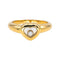 Bague 50 Chopard  Bague Happy Diamond Or jaune Diamant 58 Facettes 4655018RV