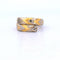 Bague 51 Bague vintage en or jaune et diamants des années 1980 58 Facettes