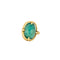 Bague 47 Bague moderniste en or jaune et amazonite 58 Facettes CAN11091