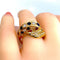 Bague Bague DAUPHIN en or jaune 18 carats, diamants ,saphirs et rubis 58 Facettes AB224
