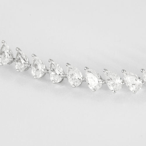 Collier Messika - Collier Rivière en or blanc et diamants 58 Facettes