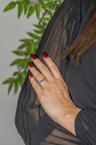 Bague 50 Bague Or blanc, Platine Saphir, Diamant 58 Facettes 3417085CN