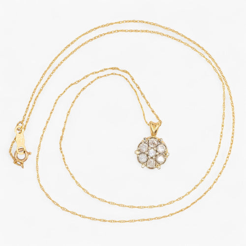 黄金吊坠 – 0.40 克拉钻石