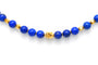 Collier Collier contemporain en or jaune 18 carats et lapis lazuli 58 Facettes B286