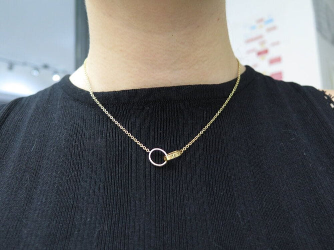 Collier collier CARTIER pendentif love crb212400 40 or jaune 18k 58 Facettes 268742