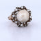 Bague 53 Bague victorienne antique en perles et diamants 58 Facettes