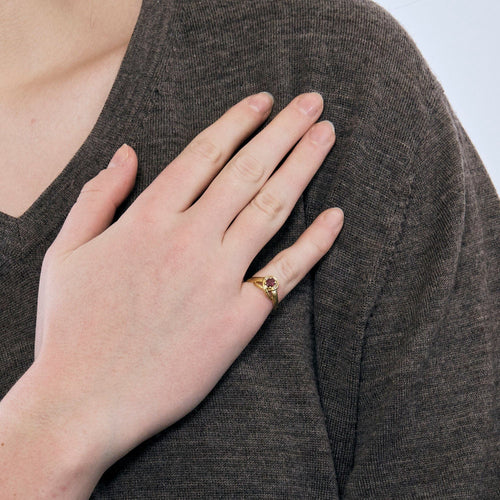 Bague Bague or jaune Rubis et diamants 58 Facettes LP1079/12