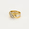 Bague Bague or jaune et blanc diamants 58 Facettes LP983/13