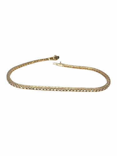 Bracelet Bracelet rivière or rose et diamants 1 ct 58 Facettes 68601