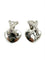Boucles d'oreilles CHAUMET. Collection "Liens", boucles d'oreilles or blanc 18K et diamants 58 Facettes