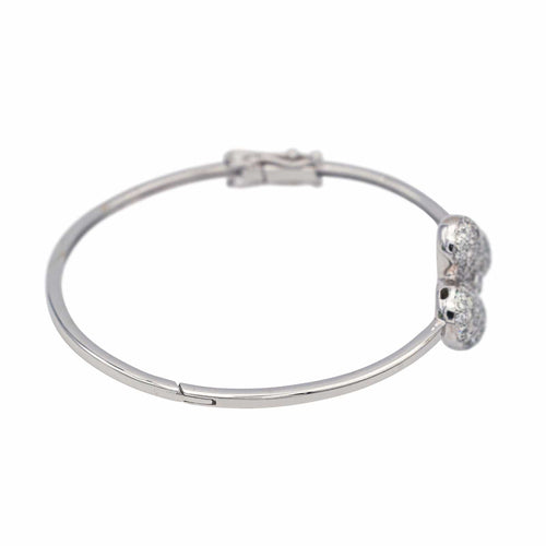 Bracelet Bracelet Jonc Or blanc Diamant 58 Facettes 4013368CN