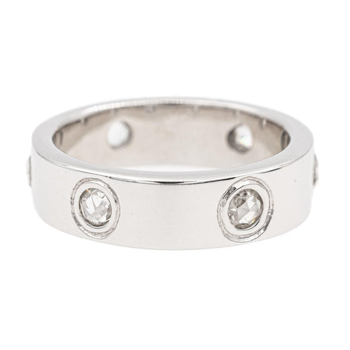 Bague 52 Bague Alliance Or blanc Diamant 58 Facettes 2282577CN