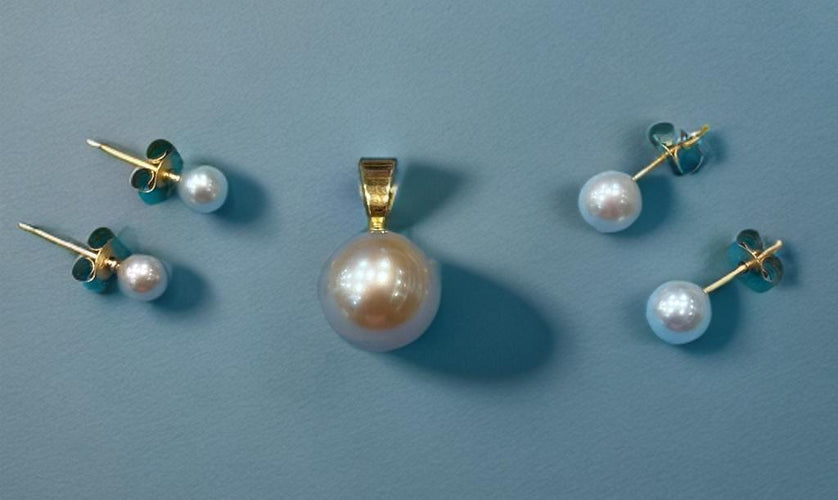 Boucles d'oreilles Ensemble Perle de Culture 58 Facettes 745120-721822(A)