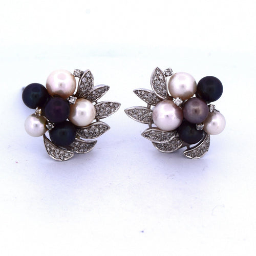 Boucles d'oreilles BOUCLES D'OREILLES VINTAGE en or jaune avec perles 58 Facettes