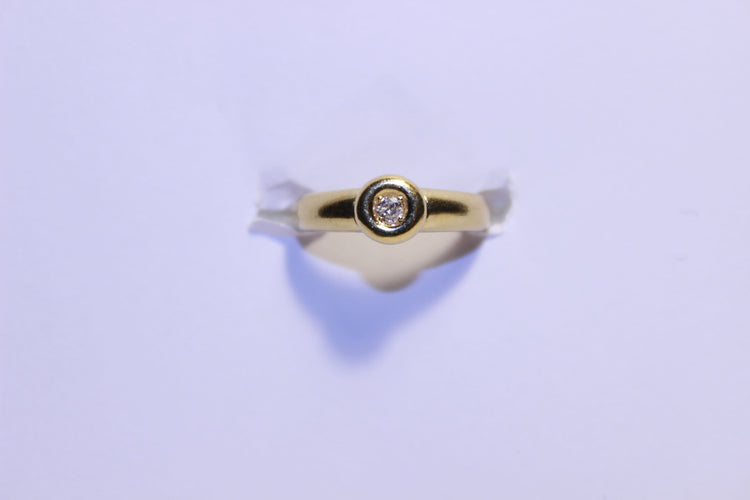 Bague 48 Bague solitaire Diamant 0.065ct 58 Facettes