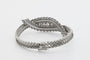 Bracelet BRACELET RIGIDE TORSADE DIAMANTS EN OR GRIS 18K 58 Facettes