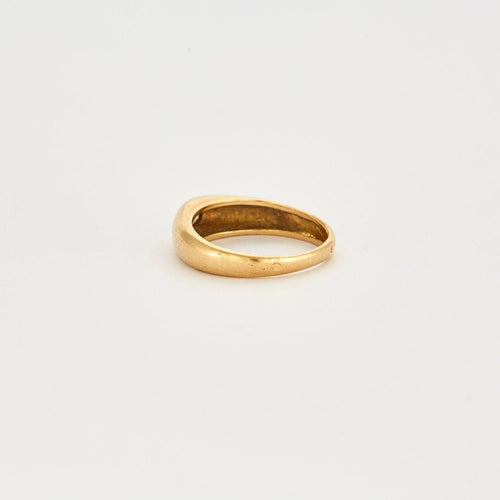 Bague 55 Bague chevalière or jaune diamant 58 Facettes LP640/10