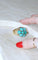Bague 54 Bague Cocktail or jaune turquoises diamants 58 Facettes