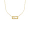 Collier Collier en or jaune avec pendentif rectangulaire et diamant 58 Facettes 38422