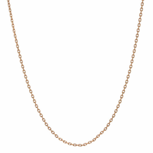 Collier Longue chaine or rose maille forçat 58 Facettes 15-217