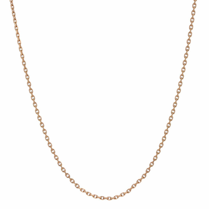 Collier Longue chaine or rose maille forçat 58 Facettes 15-217