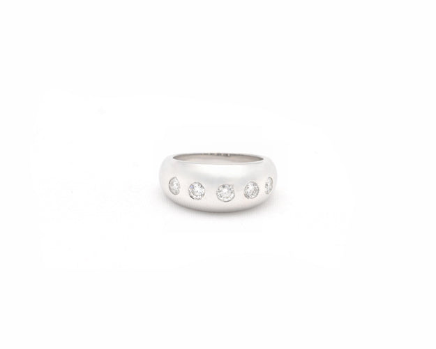 Bague BULGARI - Bague Bombolino en or blanc et diamants 58 Facettes