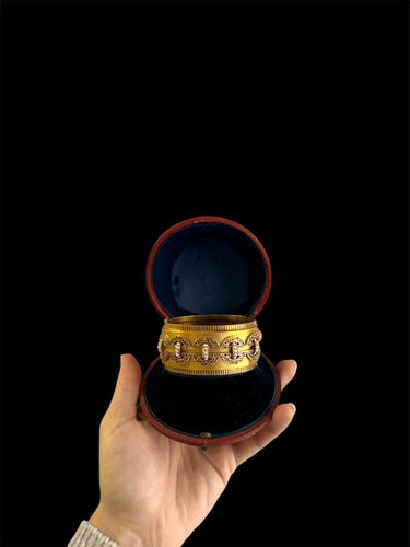 Bracelet Bracelet jonc en or jaune de la fin du XIXe siècle 58 Facettes